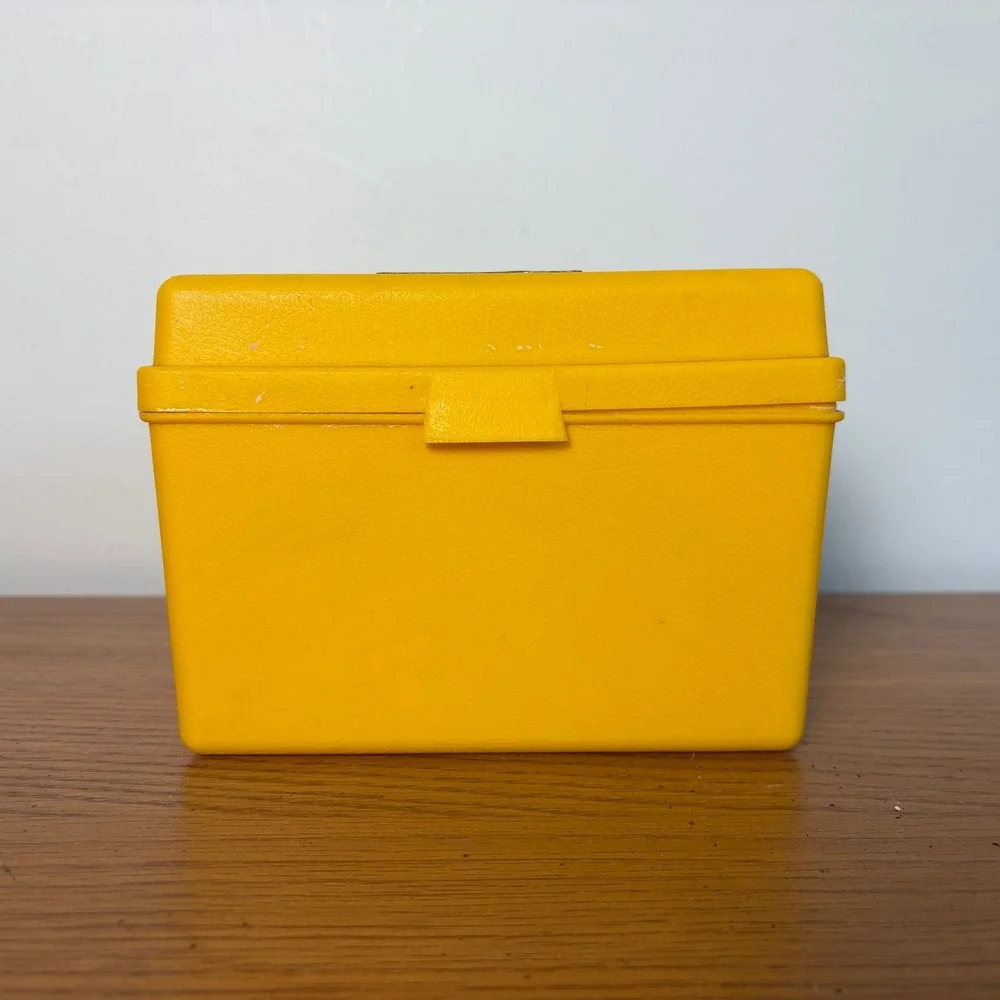 Vintage Land O Lakes Butter Cookie Kit Yellow Plastic Box Sterling Plastics 529